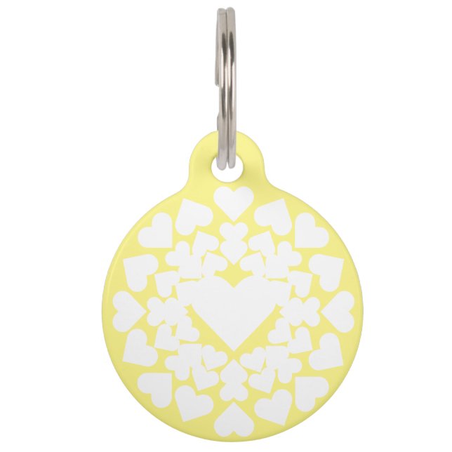 Herz ♥ Heart Sun Haustiermarke (Vorderseite)