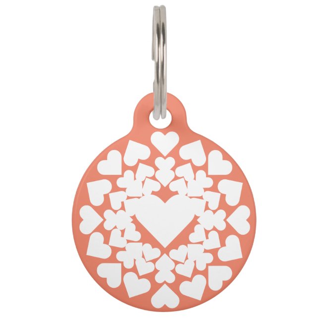 Herz ♥ Heart Sun Haustiermarke (Vorderseite)