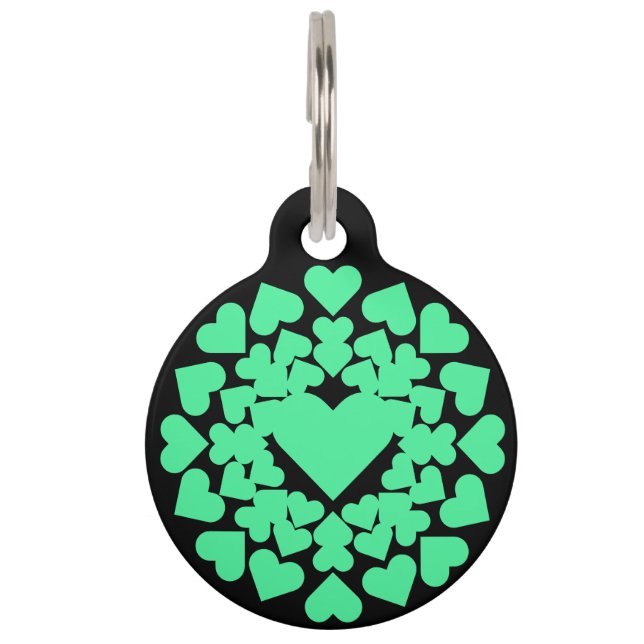 Herz ♥ Heart Sun Haustiermarke (Vorderseite)