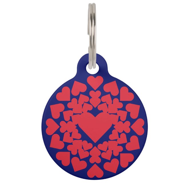 Herz ♥ Heart Sun Haustiermarke (Vorderseite)