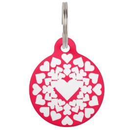 Herz ♥ Heart Sun neon Haustiermarke