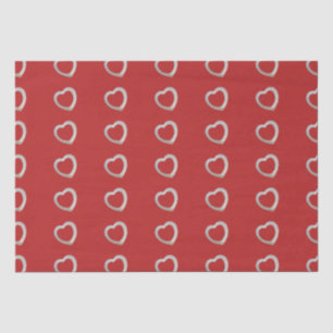 Herz Herz Liebe valentine rotes Wrapping Paper Seidenpapier
