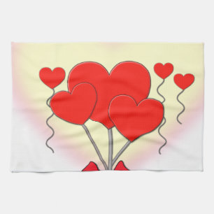 Herz Herzen Liebe romantisch individuell anpassen Küchentuch