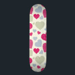 Herz-Hintergrund Skateboard<br><div class="desc">Nahtlose Hintergrundbeschaffenheit der bunten Herzen. Liebe- und Valentinstagentwurf. © und ® Bigstock® - alle Rechte vorbehalten.</div>