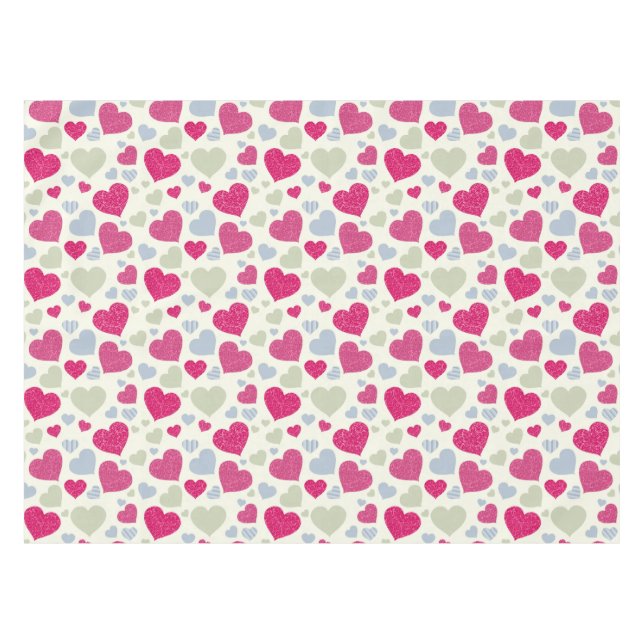 Herz-Hintergrund Tischdecke (Vorderseite (Horizontal))