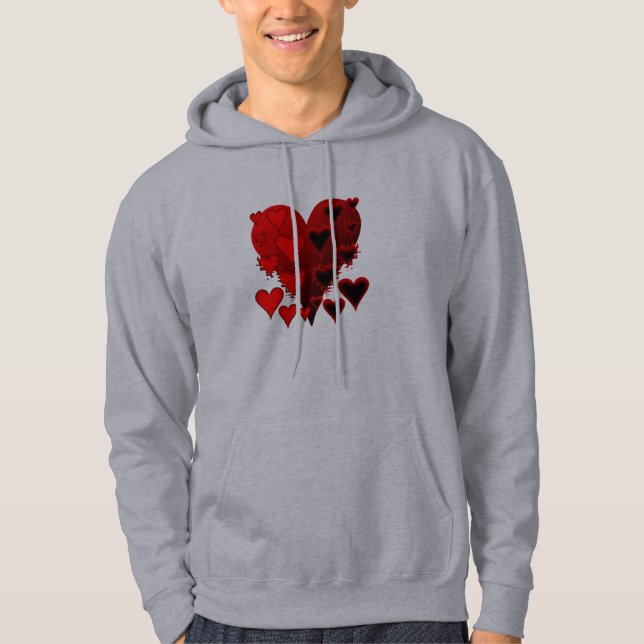 Herz Hoodie (Vorderseite)