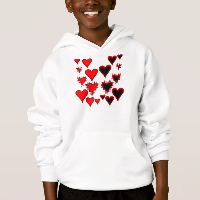 Herz Hoodie (Vorderseite)