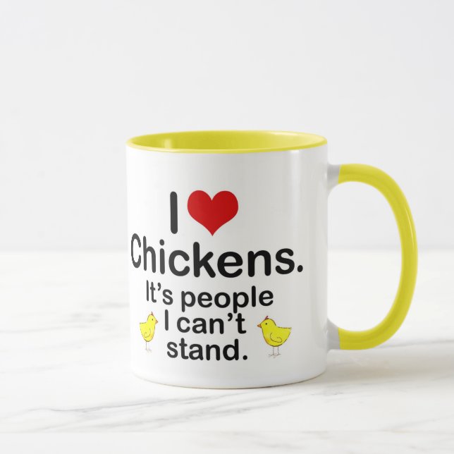 (Herz-) Hühner I Tasse (Rechts)