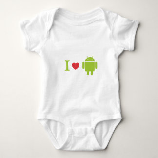 Herz I Android Baby Strampler