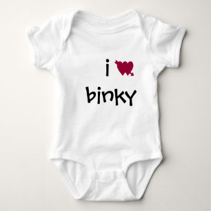 Herz I binky Baby Strampler