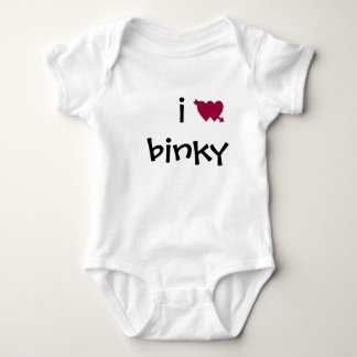 Herz I binky Baby Strampler