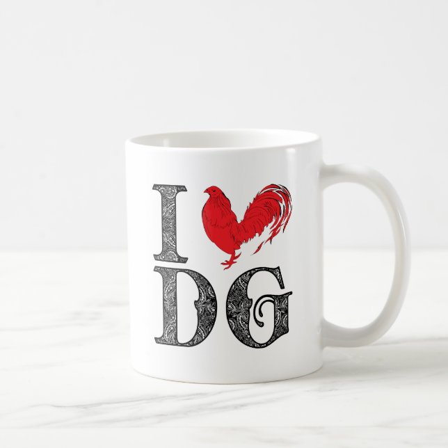 Herz I DOS Gallos Kaffeetasse (Rechts)