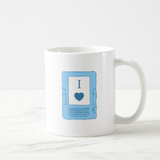 Herz I ebooks (blau) Kaffeetasse