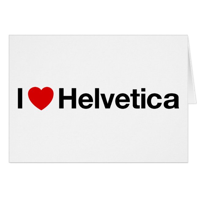 Herz I Helvetica (Vorderseite (Horizontal))