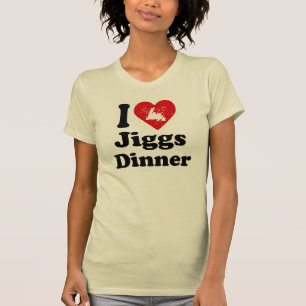 Herz I Jiggs Abendessen T-Shirt
