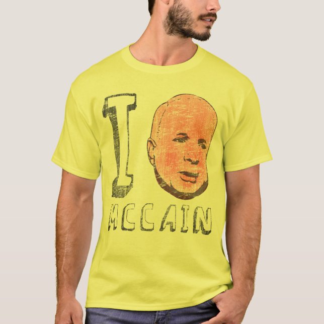Herz I John McCain T - Shirt (Vorderseite)