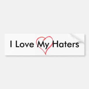 Herz, i-Liebe meine Haters Autoaufkleber