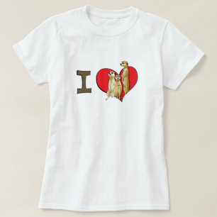 Herz I meerkats T-Shirt
