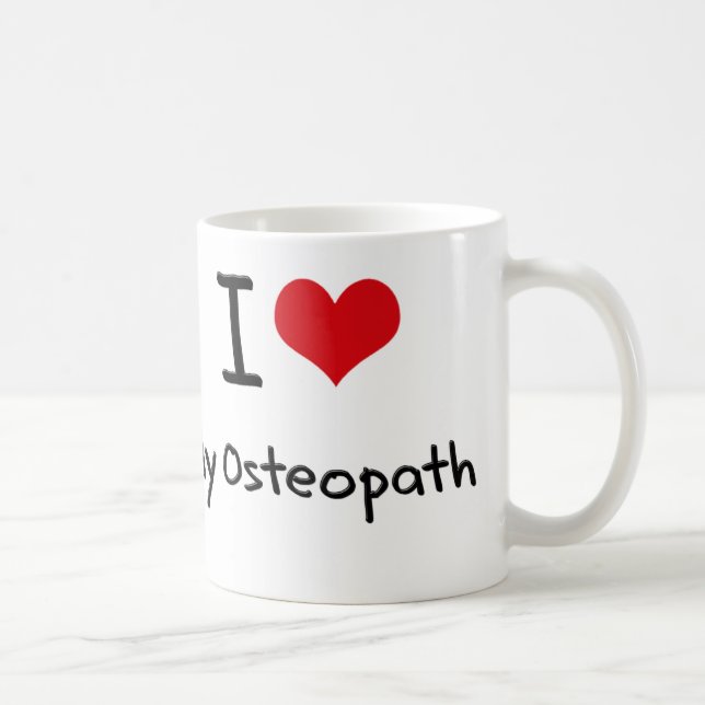 Herz I mein Osteopath Kaffeetasse (Rechts)