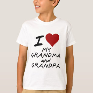 Herz I meine Großmutter und Großvater T-Shirt