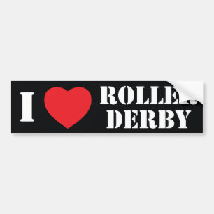 Herz I Rolle Derby Autoaufkleber