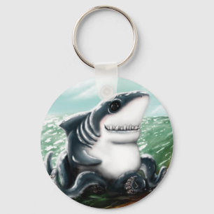 Herz I Sie Sharktopus Schlüsselanhänger