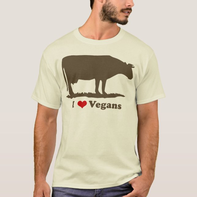 Herz I Vegans T-Shirt (Vorderseite)