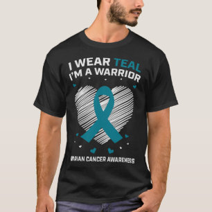 Herz ich trage Aquamarin, ich bin ein Ovarialkarzi T-Shirt