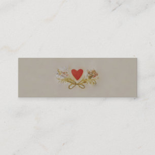 Herz II - Slim Business Card Mini Visitenkarte