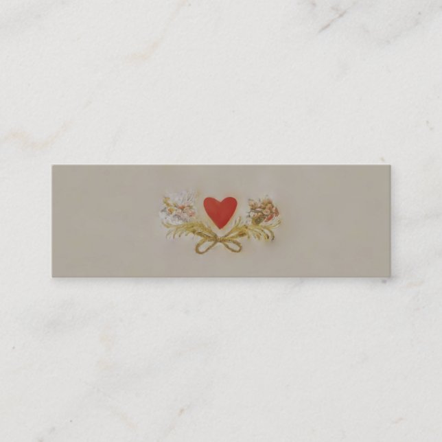 Herz II - Slim Business Card Mini Visitenkarte (Vorderseite)
