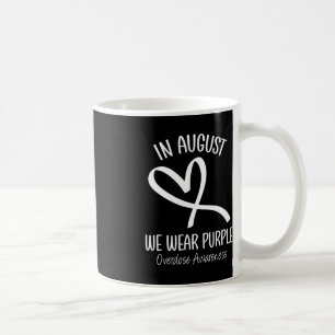 Herz im August Wir tragen Lila Überdosierung Bewus Kaffeetasse