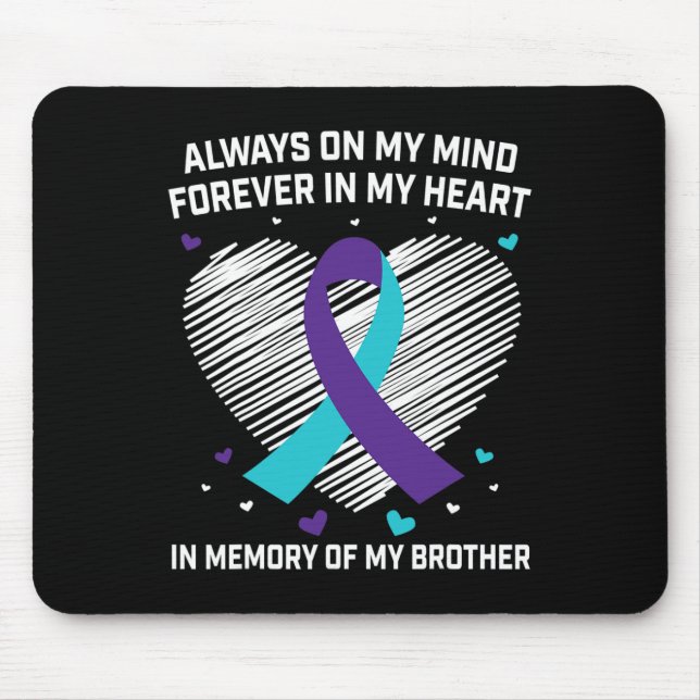 Herz im Gedächtnis meines Bruders Mousepad (Vorne)