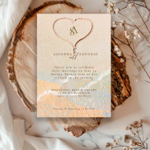 Herz im Sand Boho Chic Strand Ziel Hochzeit