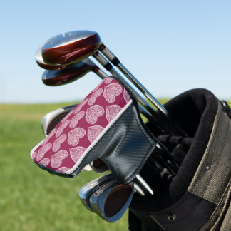 Herz in Burgund Golf Head Cover Headcover