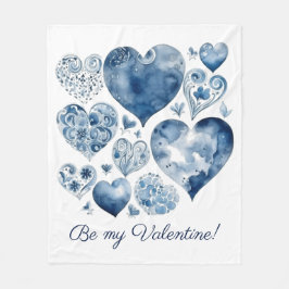 Herz in Delft Blue, Valentin Fleecedecke