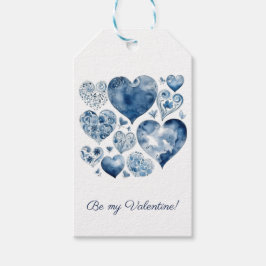 Herz in Delft Blue, valentine, anpassbar Geschenkanhänger