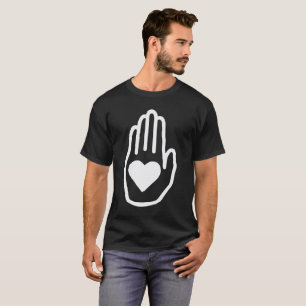 Herz-in der Hand Symbol T-Shirt