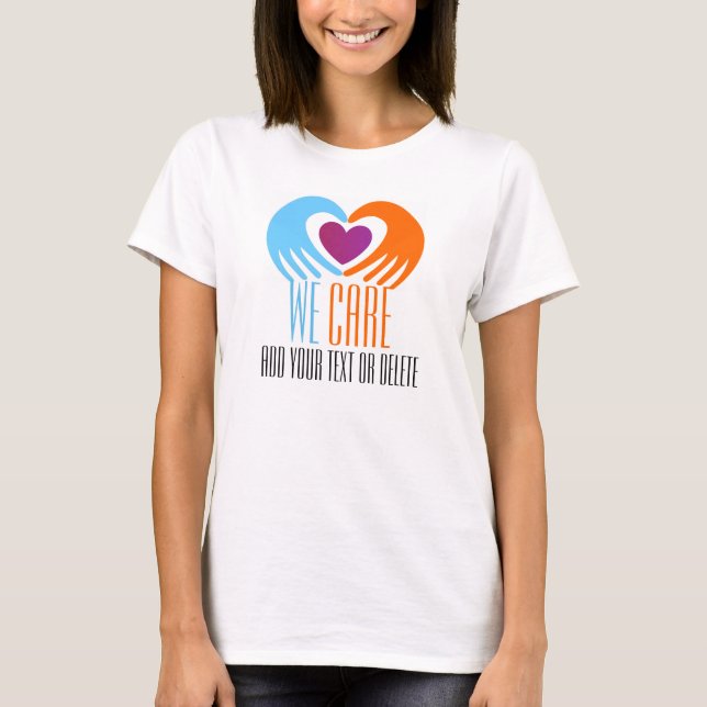 Herz in Händen Wir pflegen T - Shirt - SRF (Vorderseite)