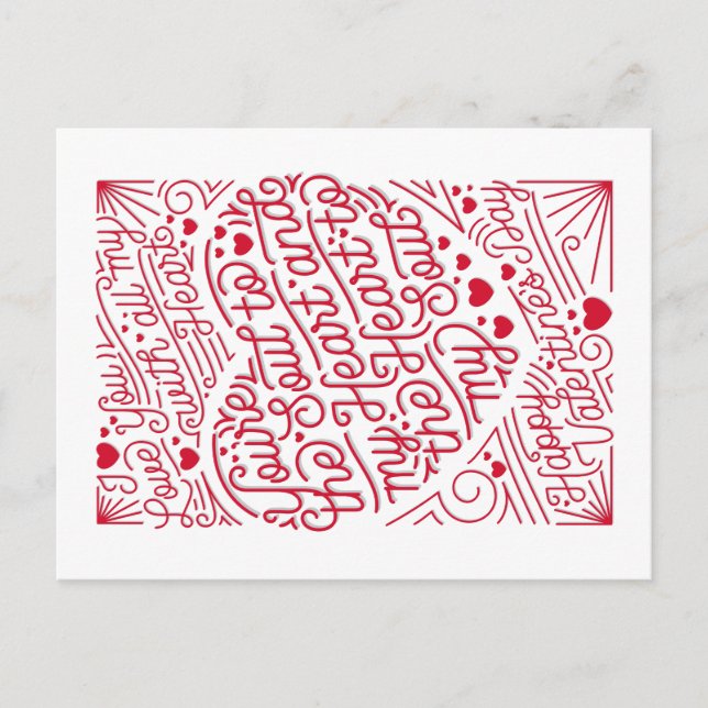 HERZ IN MEINEM SOUL / Valentinstag Postkarte (Vorderseite)