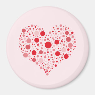 Herz in Punkten Magnet