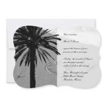 Herz in Sand Tropical Strand Hochzeit Einladungen