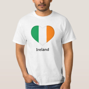 Herz - Irland - Flagge T-Shirt