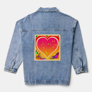 Herz Jeansjacke
