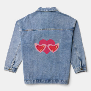 Herz Jeansjacke