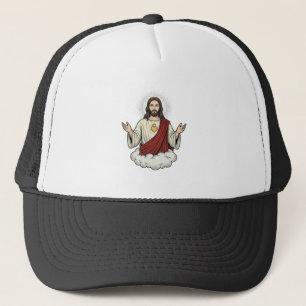 Herz-Jesu-Andachtsmotiv Vintage-Stich-Design_1 Truckerkappe