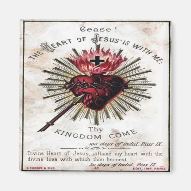 Herz-Jesu-Magnet Magnet (Vorne)