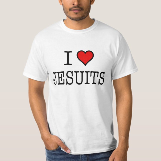 Herz-Jesuit-T-Shirt des Wert-I T-Shirt (Vorderseite)