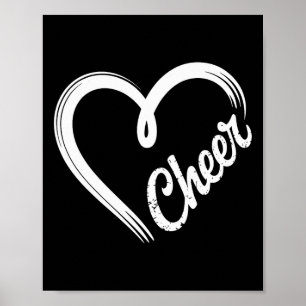 Herz Jubel Cheerleading Cheerleaderin  Poster