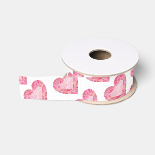 Herz-Juwel-Glam-Diamant-Rosa-Aquarell-Kunstliebe Ripsband
