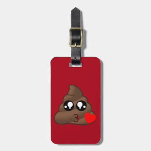 Herz kacken Emoji Gepäckanhänger